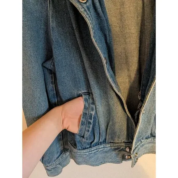 Latitudes 100% cotton denim jacket size M - Picture 3 of 7
